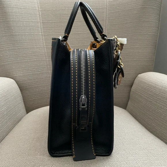 🍁SOLD Coach Rogue 30 bag black new with tags - Picture 5 of 13